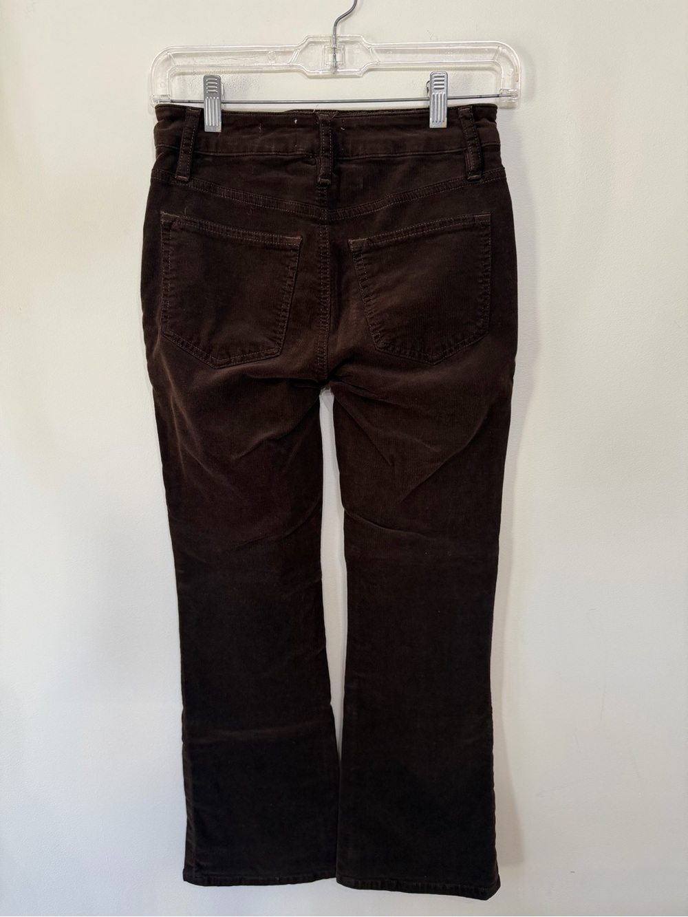 Frame Jeans Le Crop Mini Boot Espresso Brown Corduroy Pants Cotton Women’s 25 - Picture 5 of 10